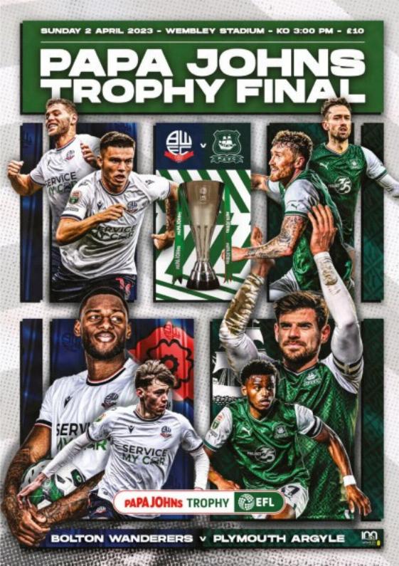 2023 PAPA JOHNS TROPHY FINAL- BOLTON WANDERERS v PLYMOUTH ARGYLE
